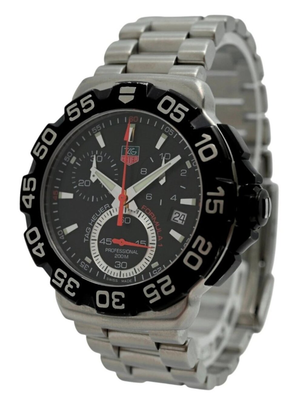 Tag Heuer 41mm Men's Formula 1 Swiss Made Chronograph SS Watch! Ref: CAH1110!